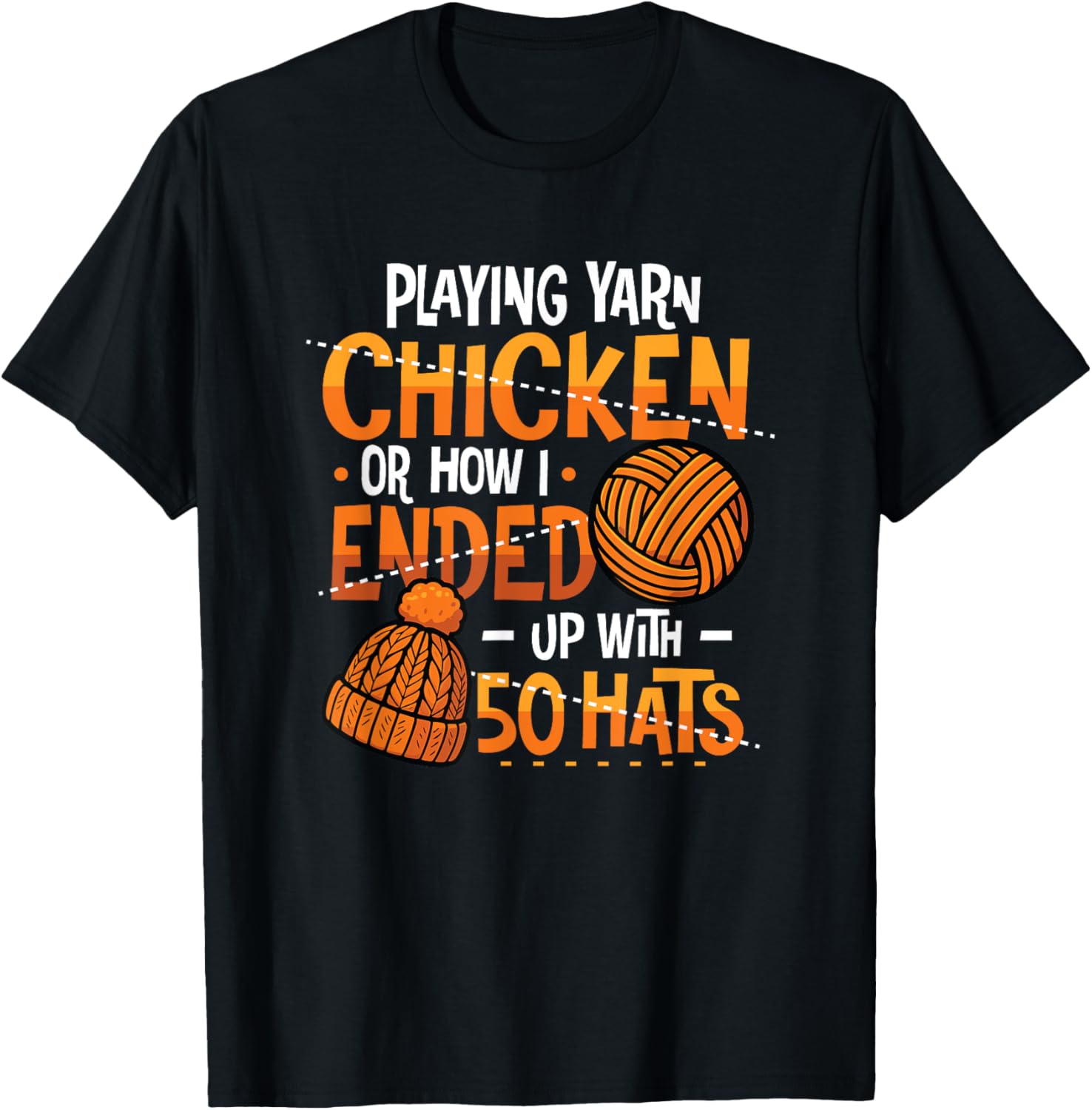 Playing Yarn Chicken Funny Knitting Crochet Yarn