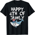 Happy 4Th Of Jawly Shark Animal 4Th Of July Usa Patriot Boy