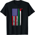 Palestinian Roots Half American Flag Patriotic Palestinian