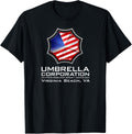 Umbrella Corporation Patriotic American Flag T Shirt