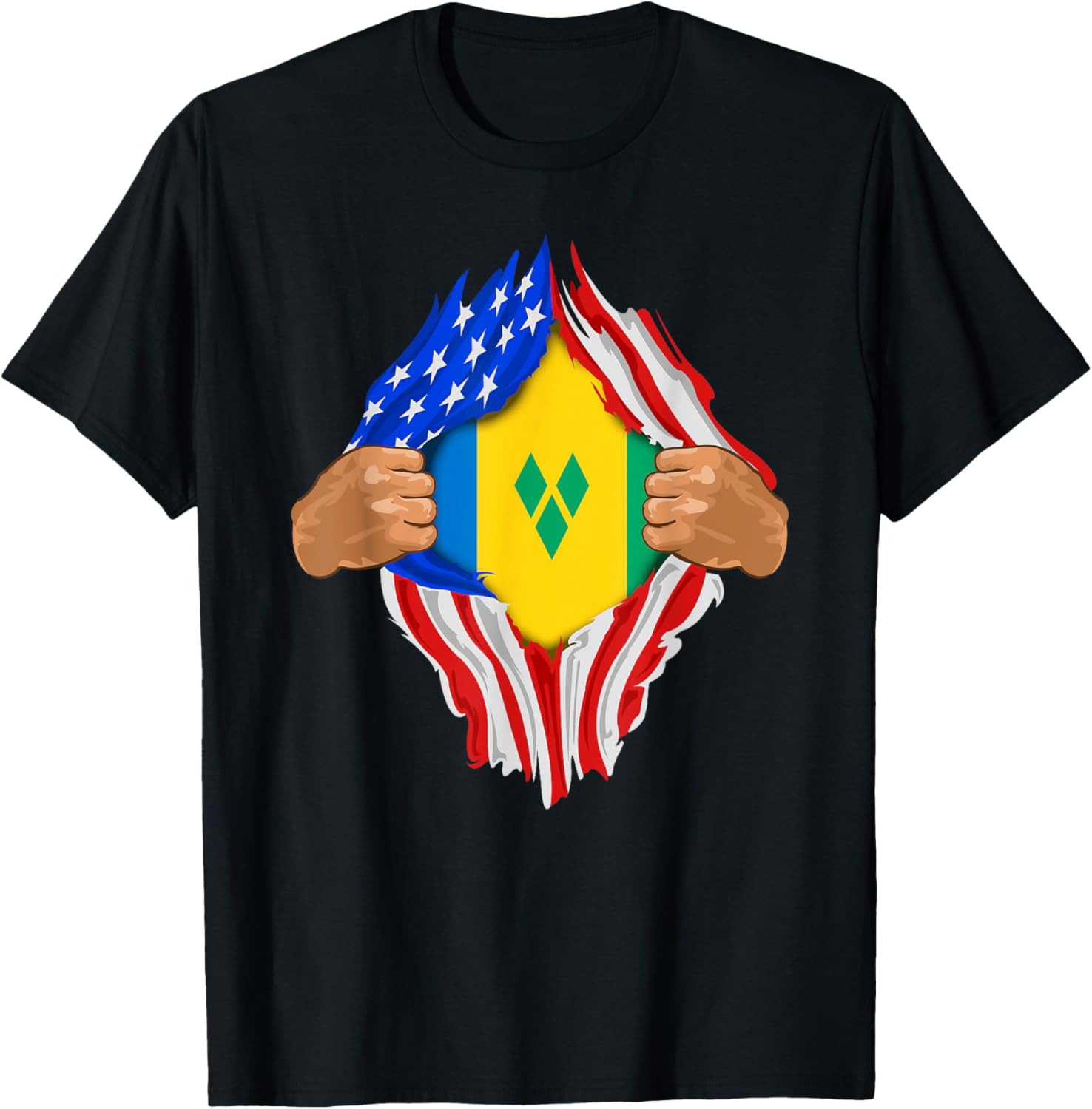 Saint Vincent And The Grenadines Blood Inside Me Flag Gift