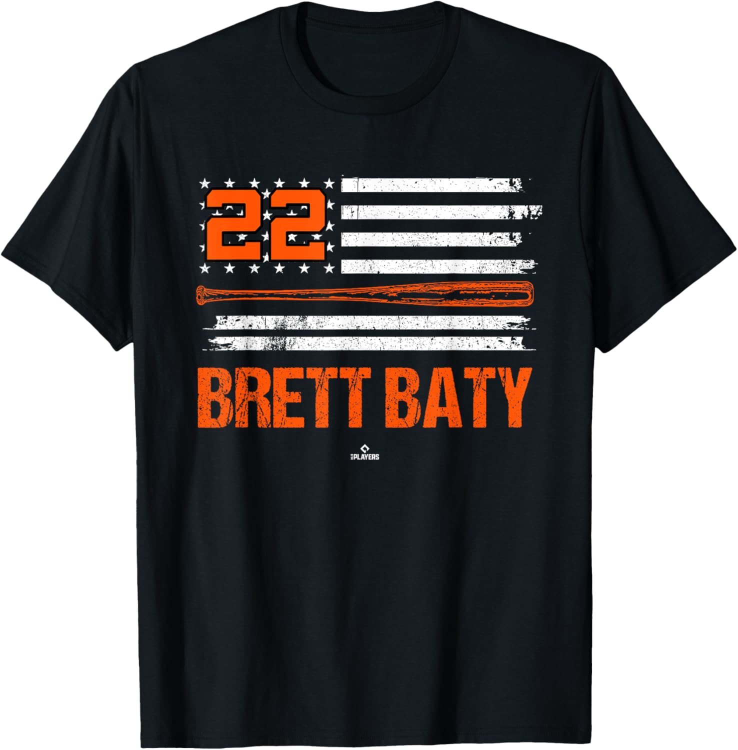 Usa Flag Bat Brett Baty New York Baseball Mlbpa