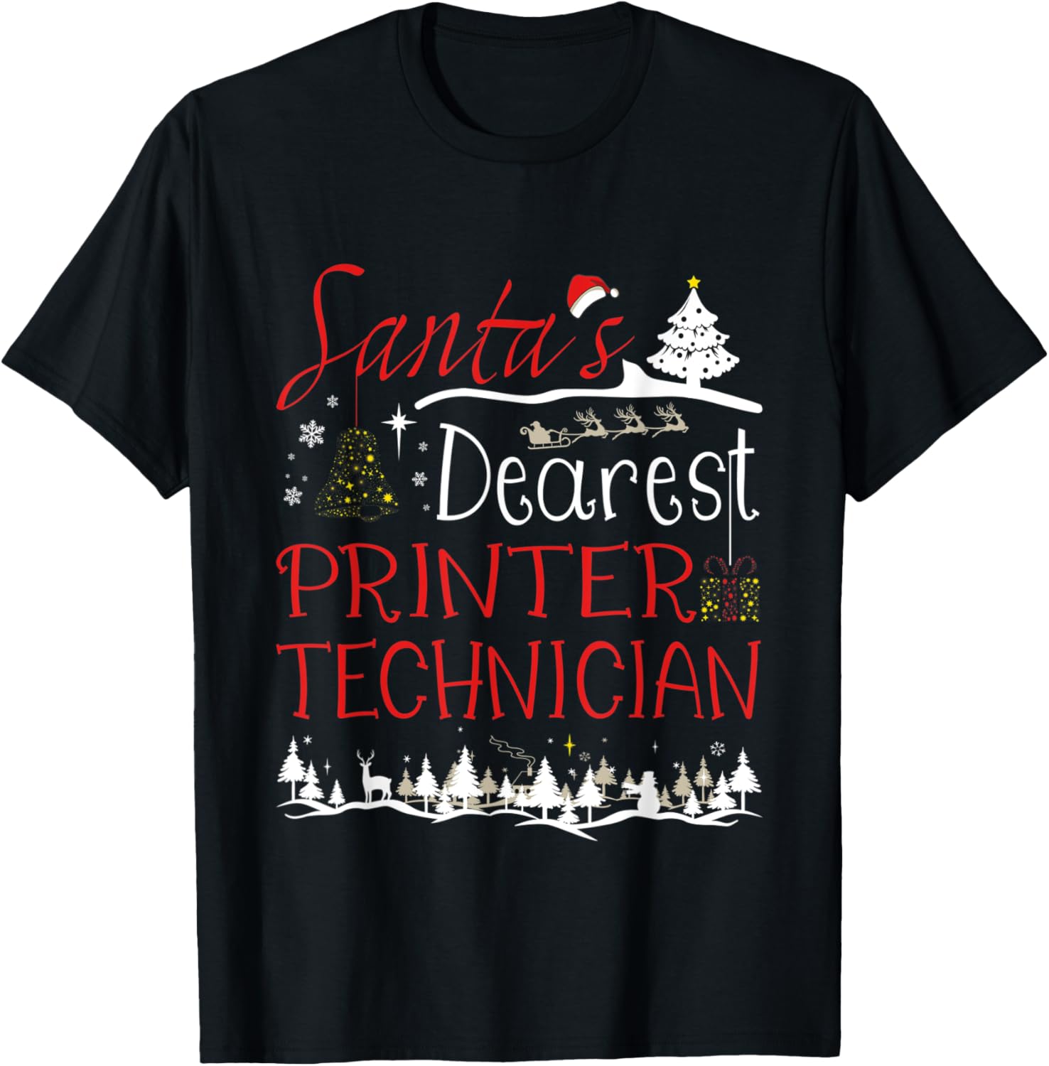 Printer Technician Xmas Job Cute Christmas