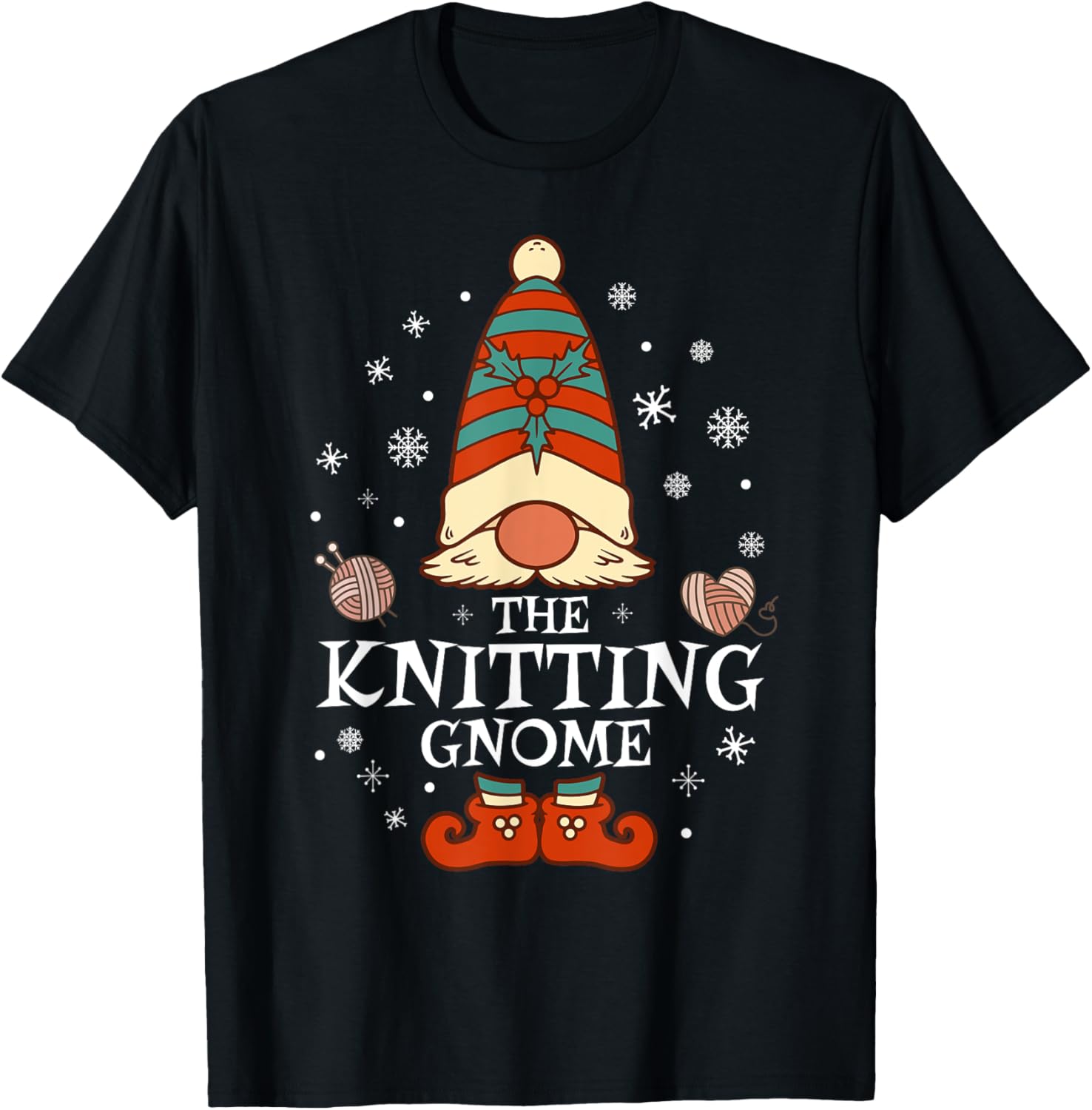 Knitting Gnome Family Christmas Grandma Mom Crochet Yarn