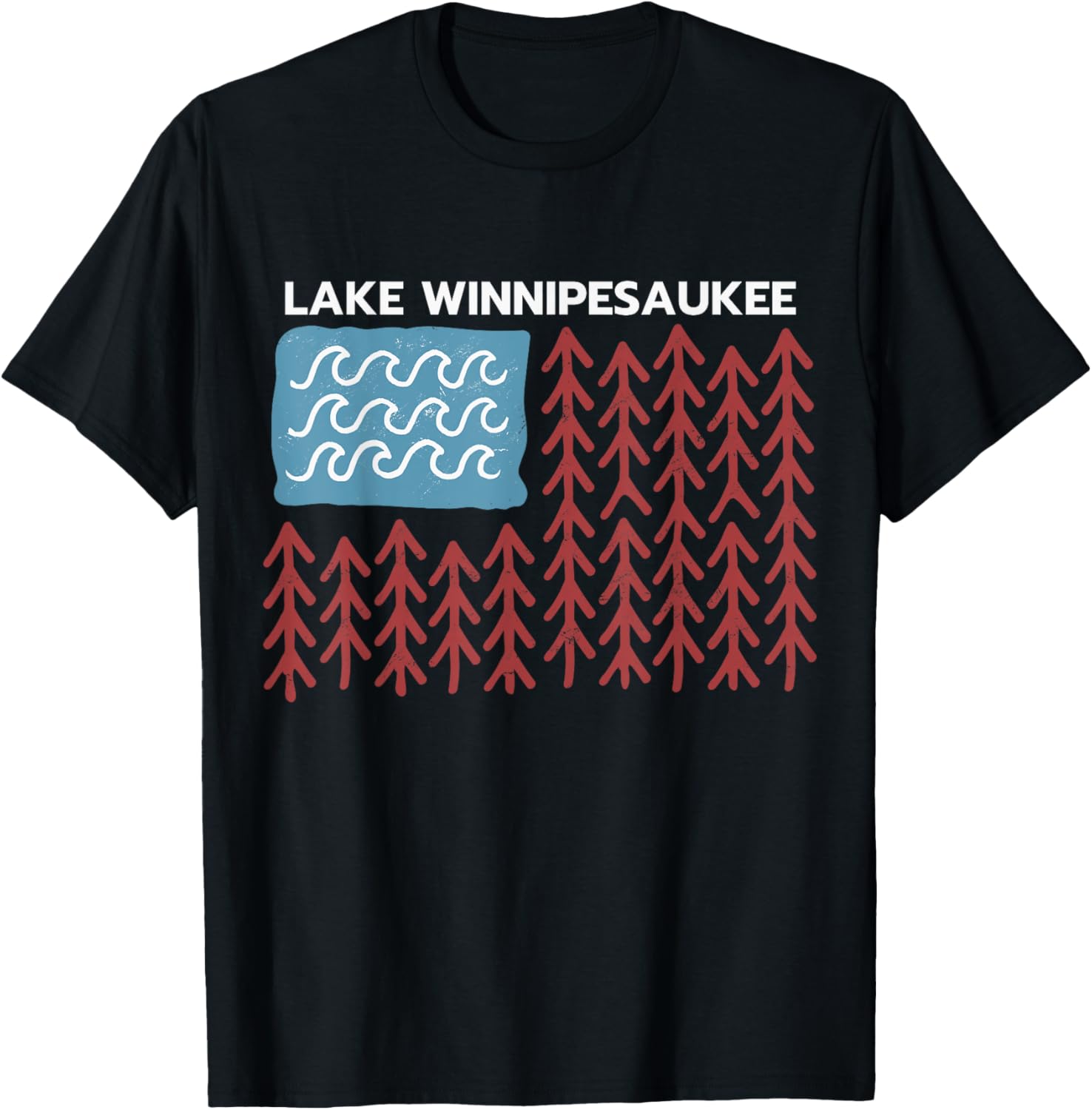 Lake Winnipesaukee American Flag Lake Winnipesaukee