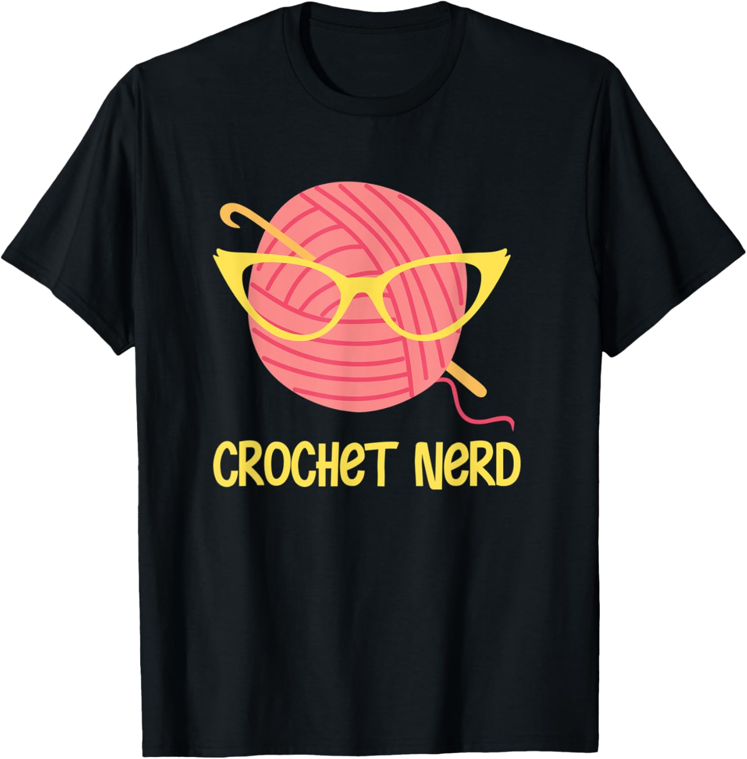 Crochet Nerd Funny Grandma Mom Crocheting Glasse Yarn Lover