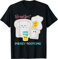 Breakfast Energy Boosting Hot Design Printer T Shirt