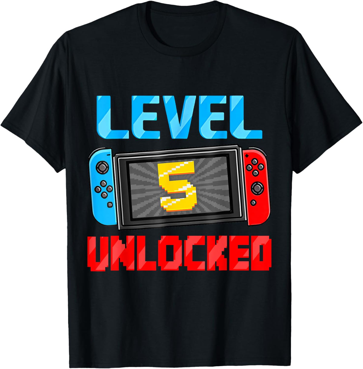 Level 5 Unlocked Gamer 5th Birthday Gift Video Game Boys Design 176