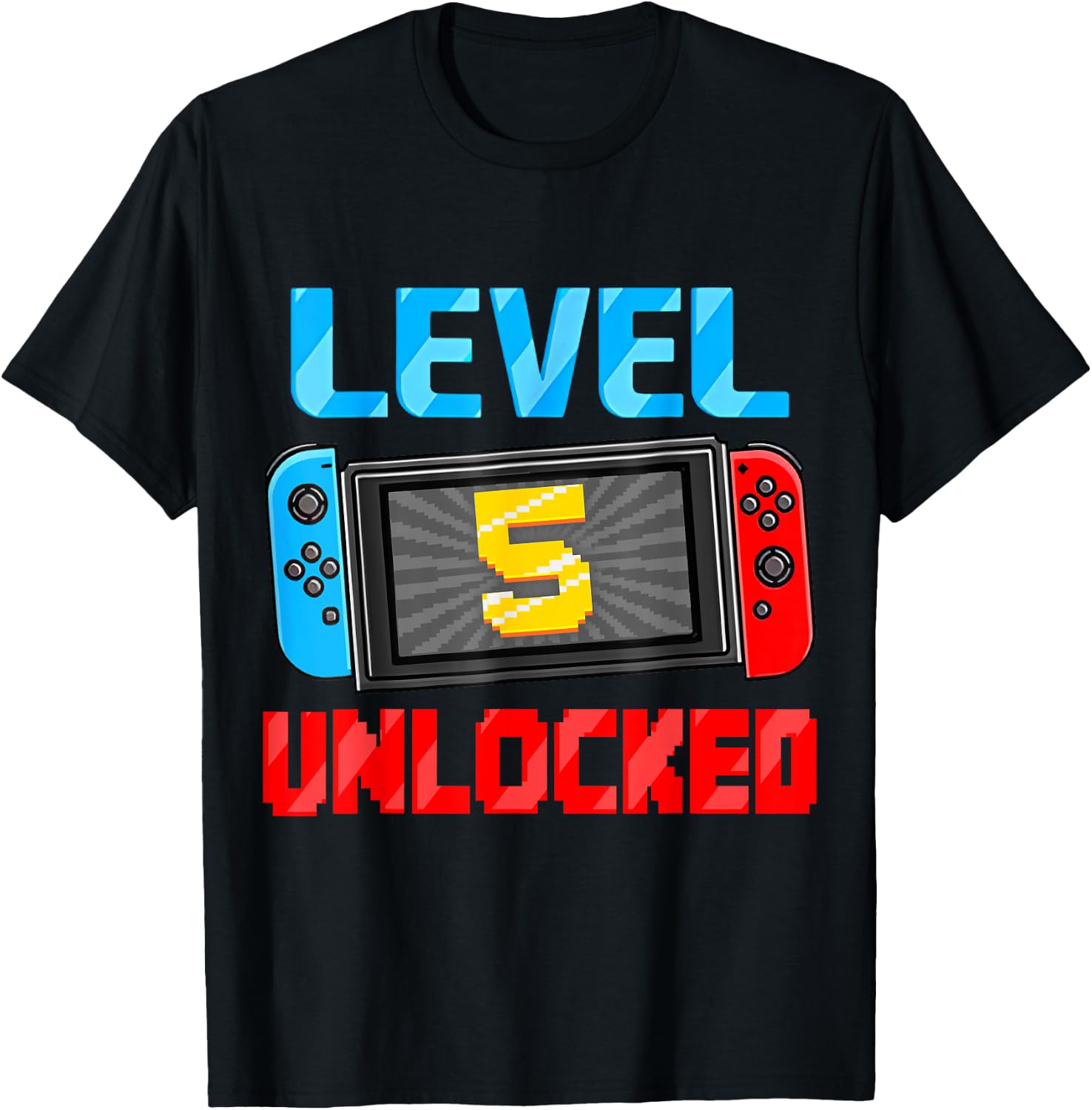 Level 5 Unlocked Gamer 5th Birthday Gift Video Game Boys Design 232