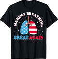 Making Breathing Great Again Usa Flag Respiratory Therapist