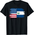 Half American Half Salvadorian Usa Flag El Salvador America