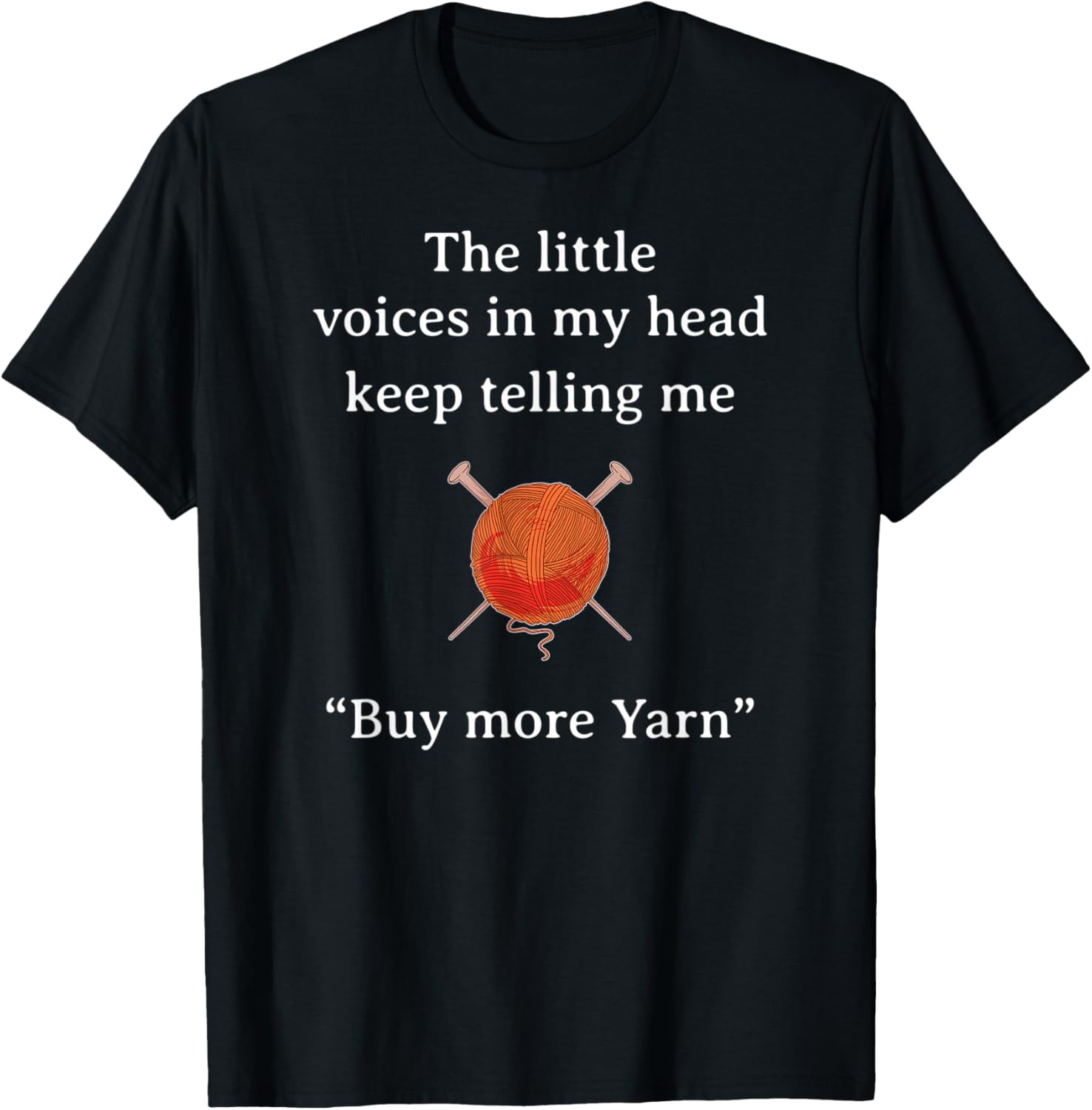 Little Voices Buy More Yarn Funny Crochet Saying Women
