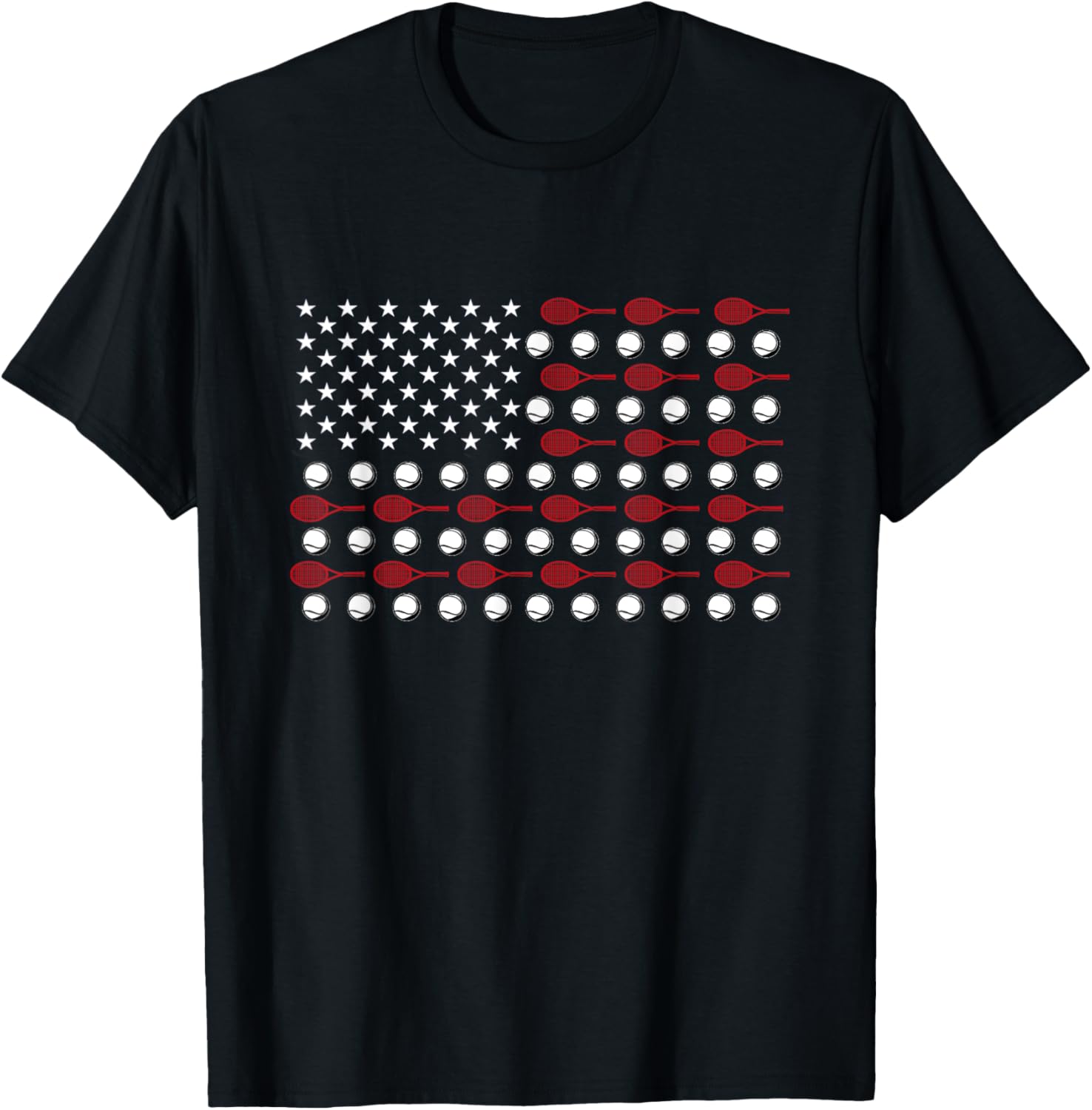 American Flag Us Patriotic Tennis Ball