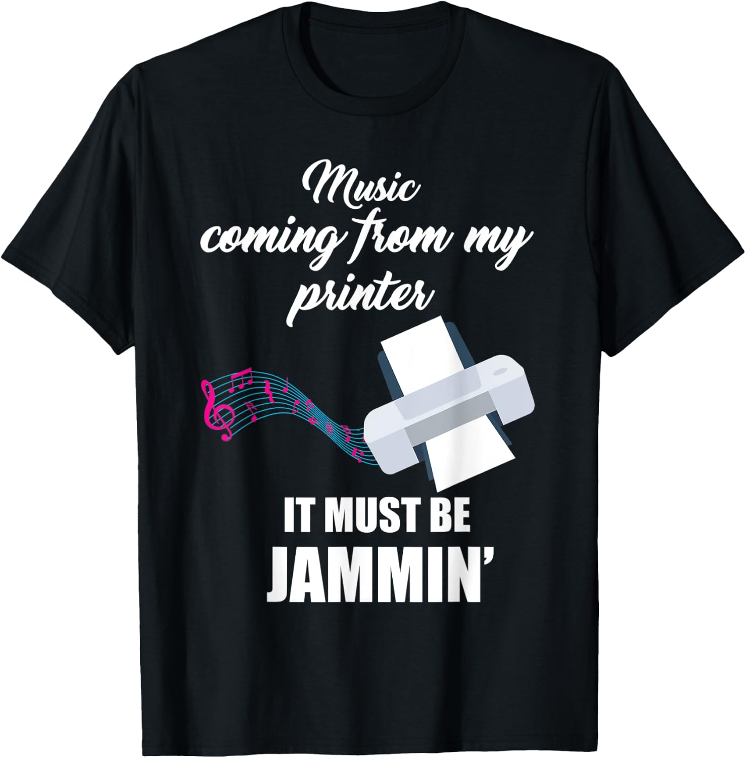 Music Coming From Printer Must Be Jammin Funny