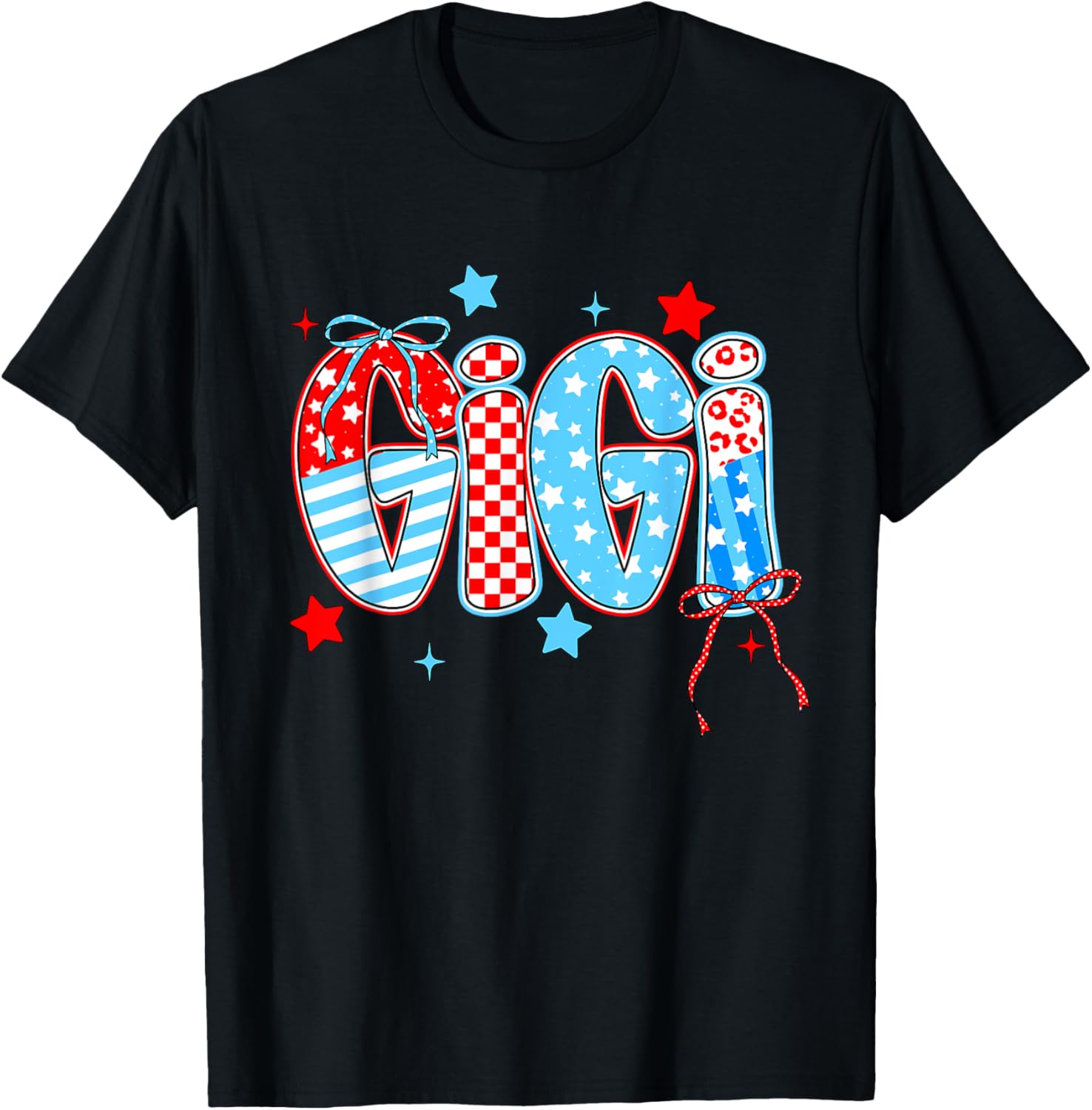 American Gigi Checkered American Flag Gigi 4Th Of July Women