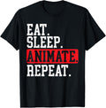 Eat Sleep Animate Repeat 3D Animator Graphic Artist