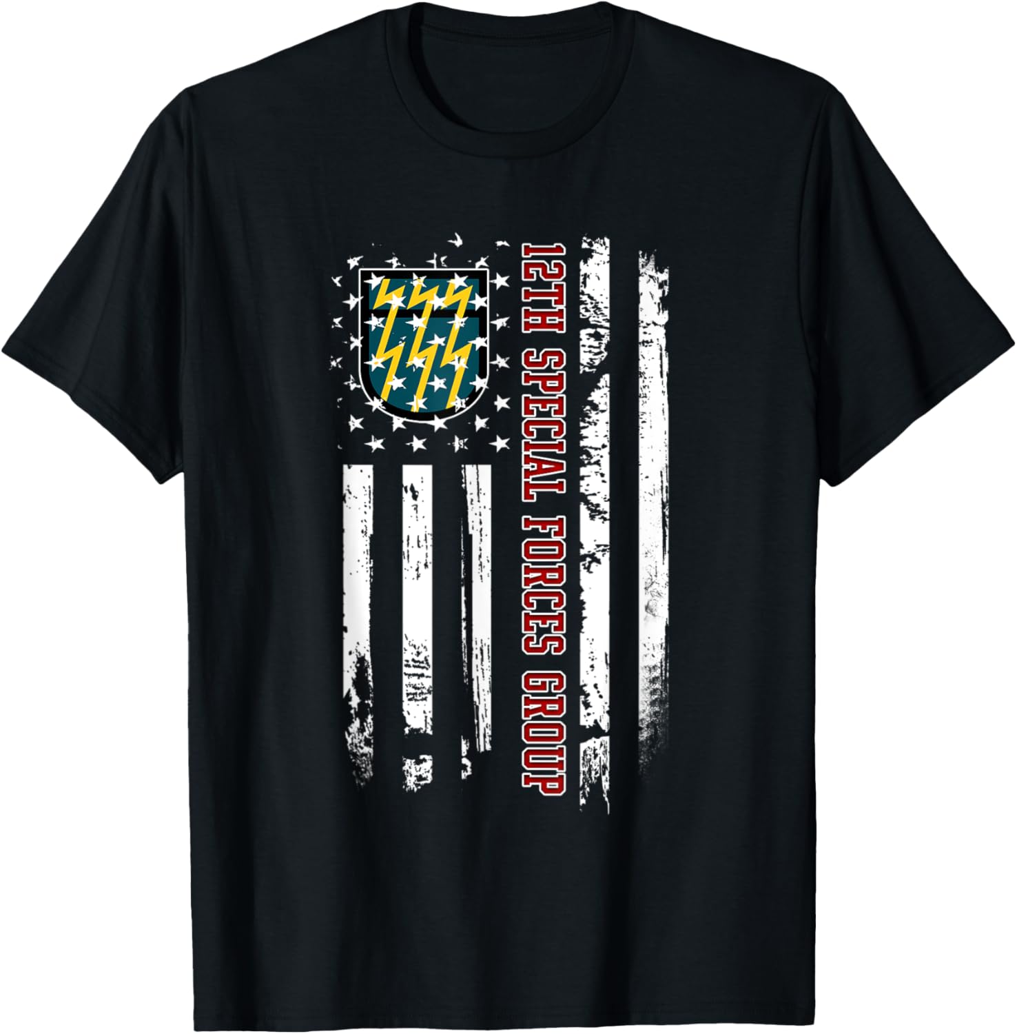 12Th Special Forces Group Veteran Usa Flag Veterans Day Xmas