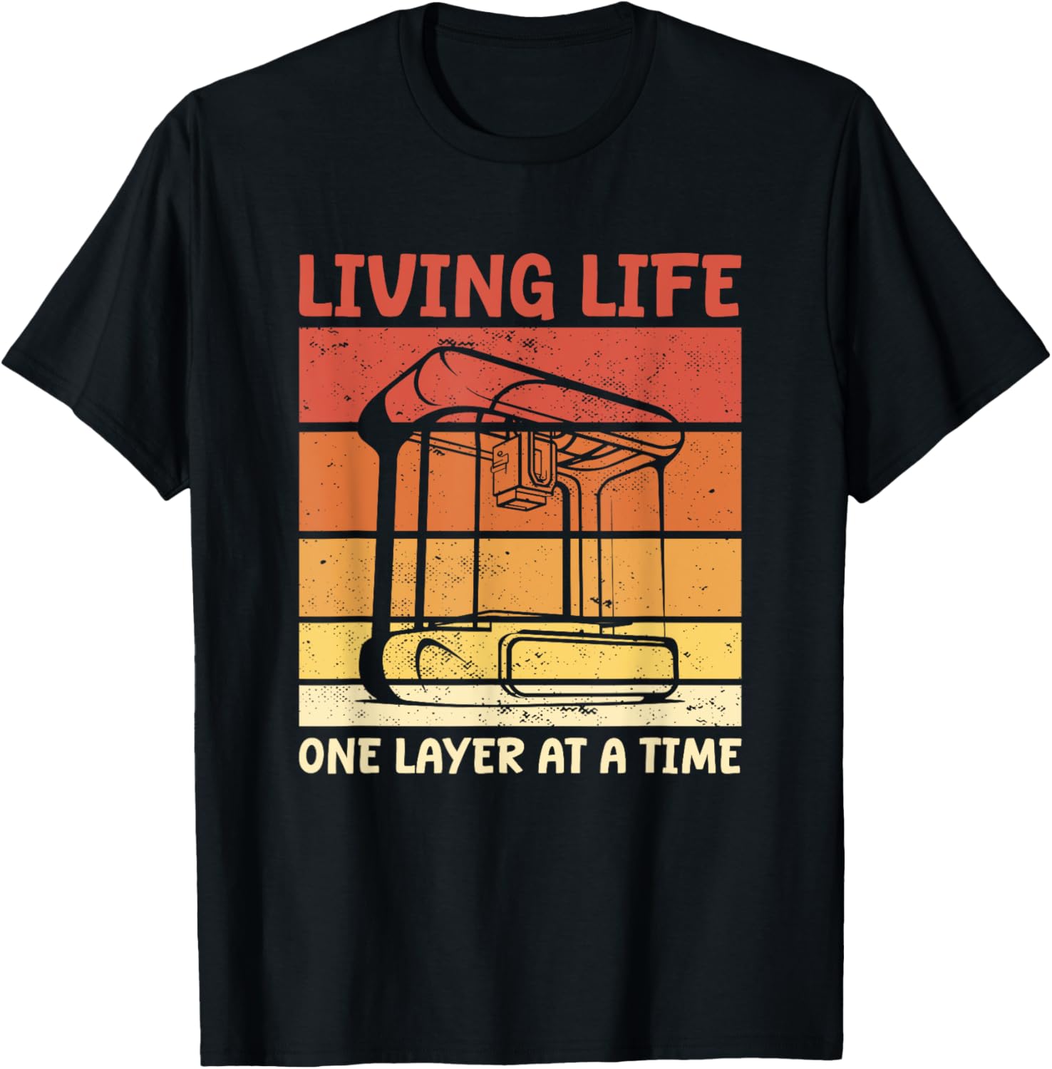 Living Life One Layer At A Time Retro 3D