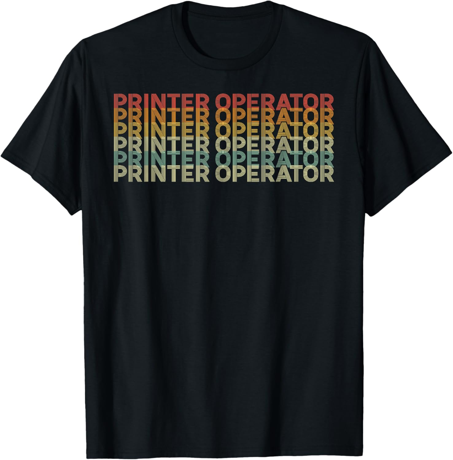 Retro 70S Printer Operator Job Title