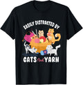 Easily Distracted By Cats And Yarn Cat & Yarn Lover