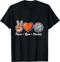 Love Crochet Funny Yarn Crocheting Lover