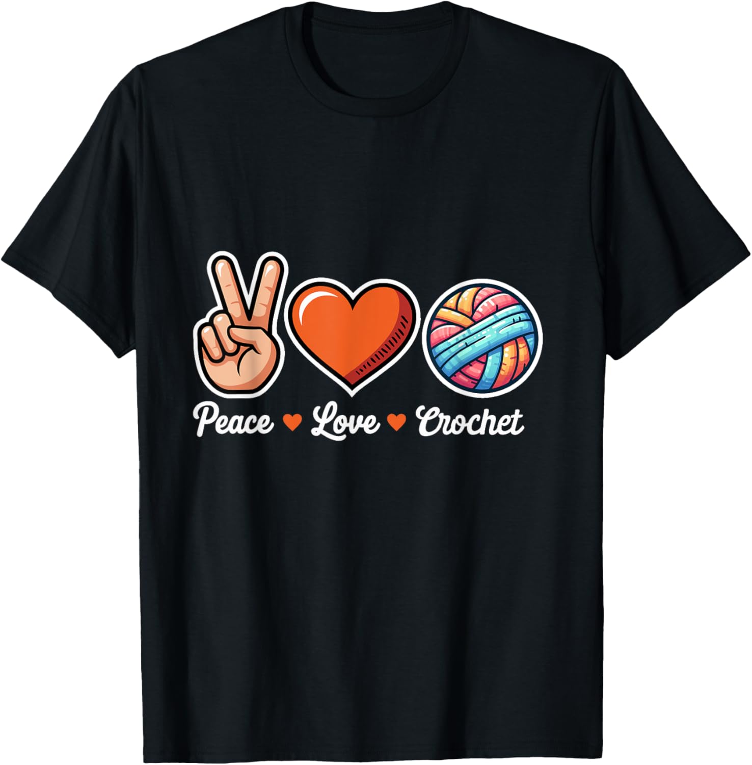 Love Crochet Funny Yarn Crocheting Lover