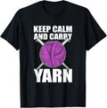 Keep Calm And Carry Yarn - Knitting Crochet