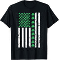 American Flag Shamrocks St Patricks Day Vintage Irish Usa