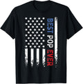 Fathers Day Best Pop Ever American Flag Distressed