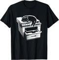 Office Cat Sleeping On Printer Cute Cat Kitten Lover Men Women Kids