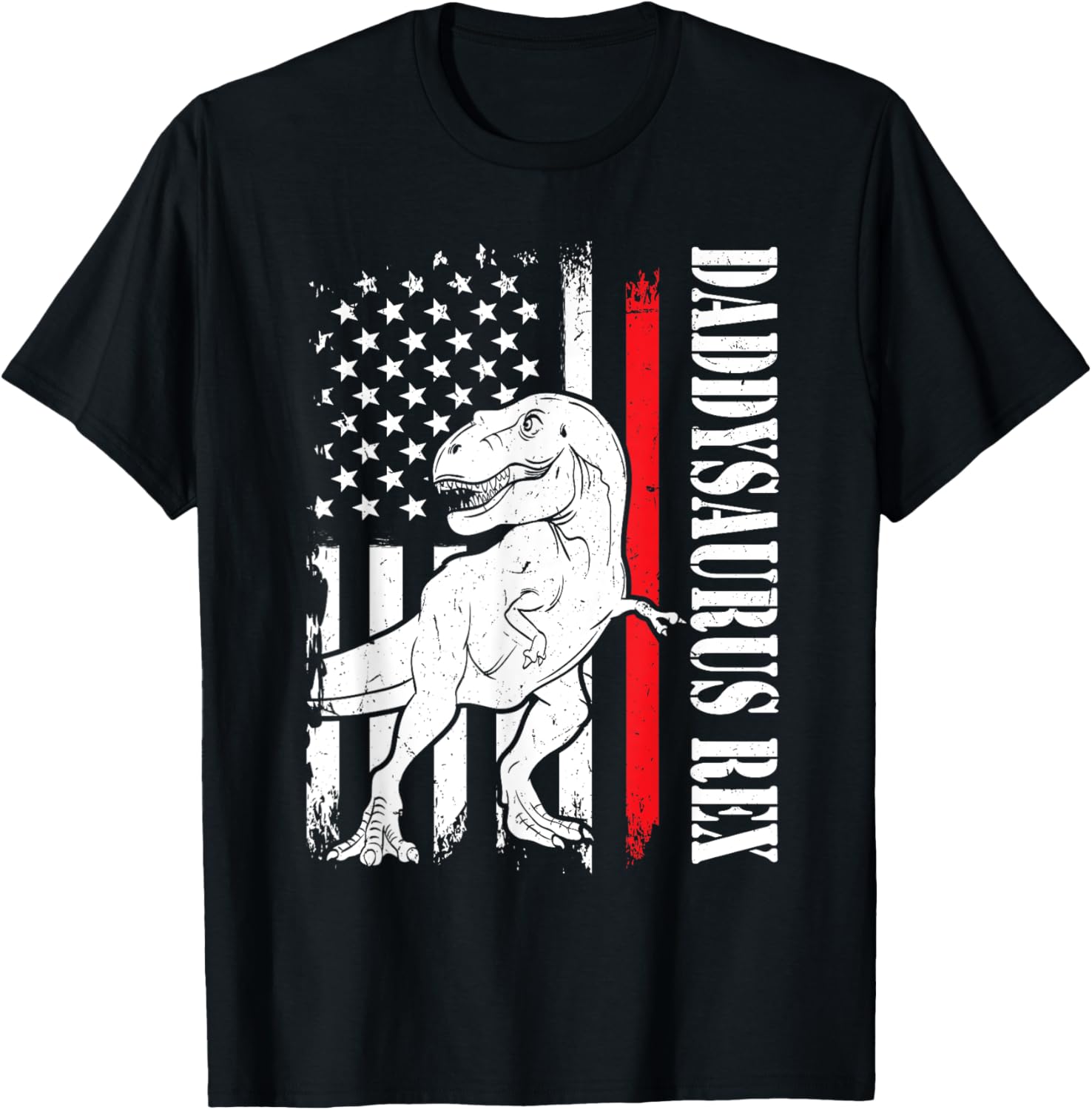 Daddy Saurus Rex Daddysaurus American Flag Fathers Day