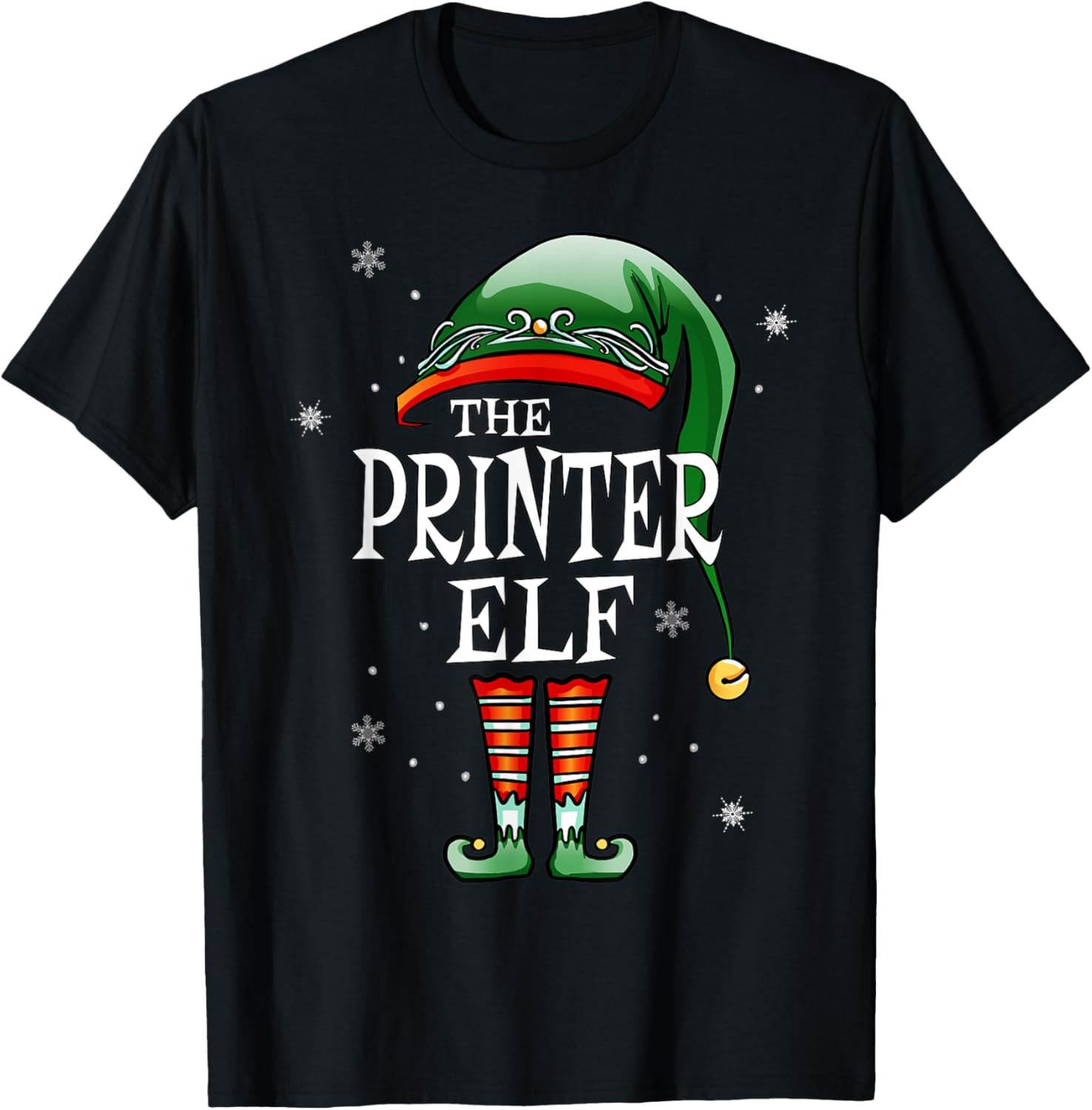 Matching Family Funny The Printer Elf Christmas