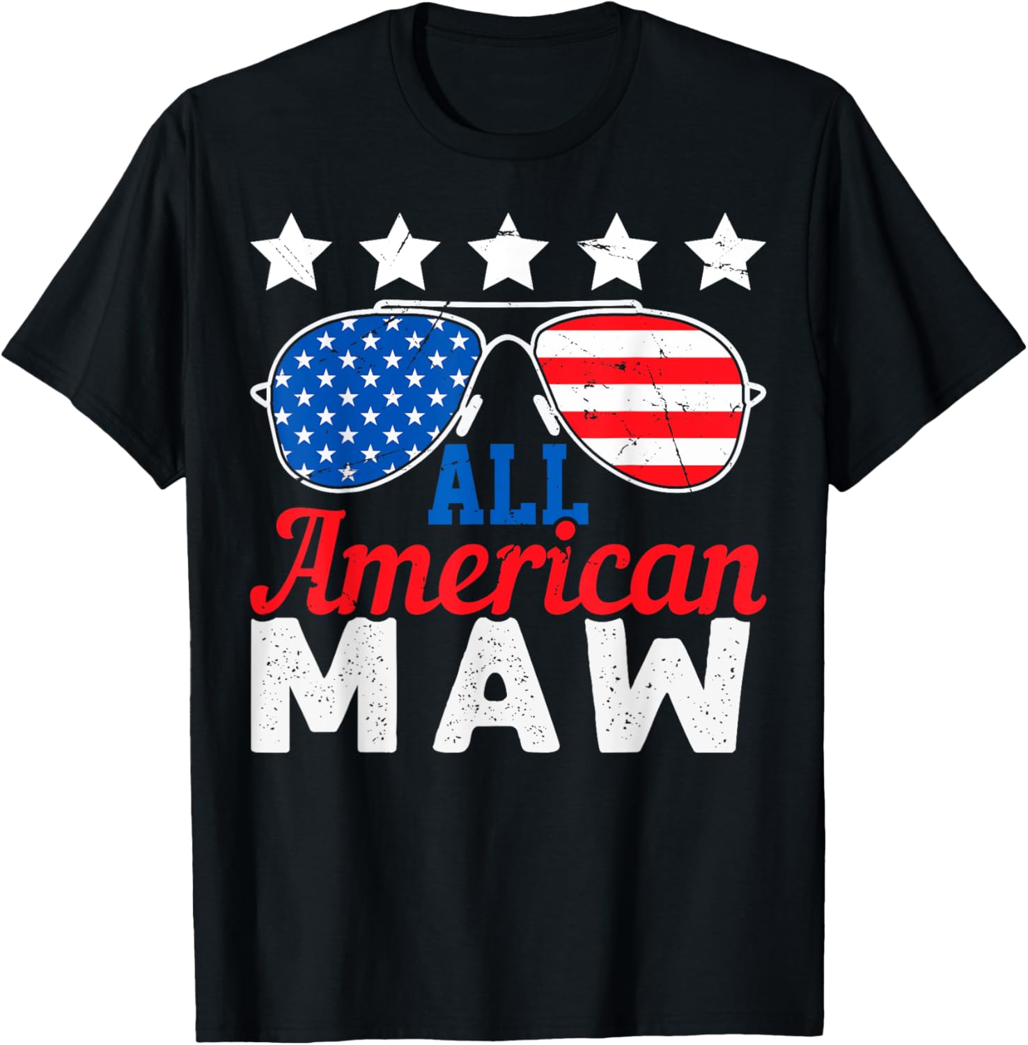 All American Maw Happy 4Th Of July Usa Flag Sunglasses