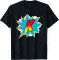 Letter K Superhero Name Comic Letter Retro Costume