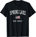 Spring Lake New Jersey Nj Vintage American Flag Sports