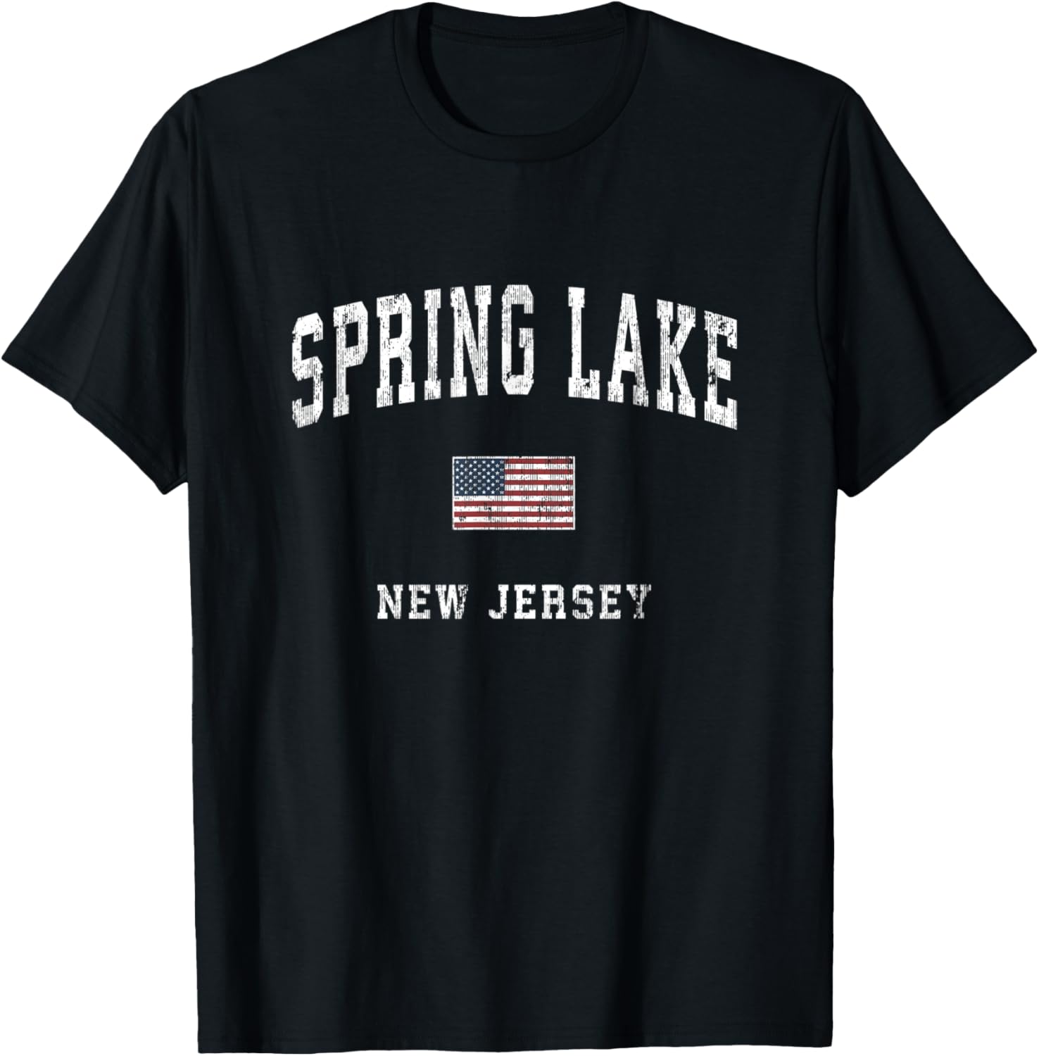 Spring Lake New Jersey Nj Vintage American Flag Sports