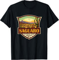 Saguaro National Park Illustration Retro Badge