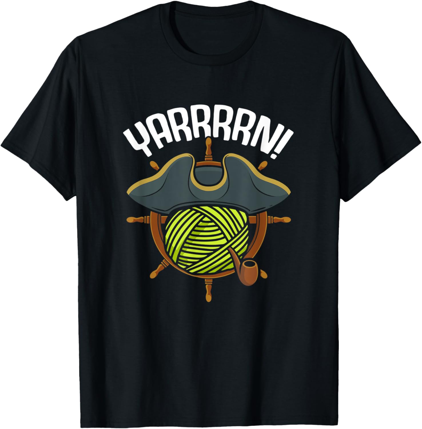 Knitting Pirate Humor Crochet Yarn lover
