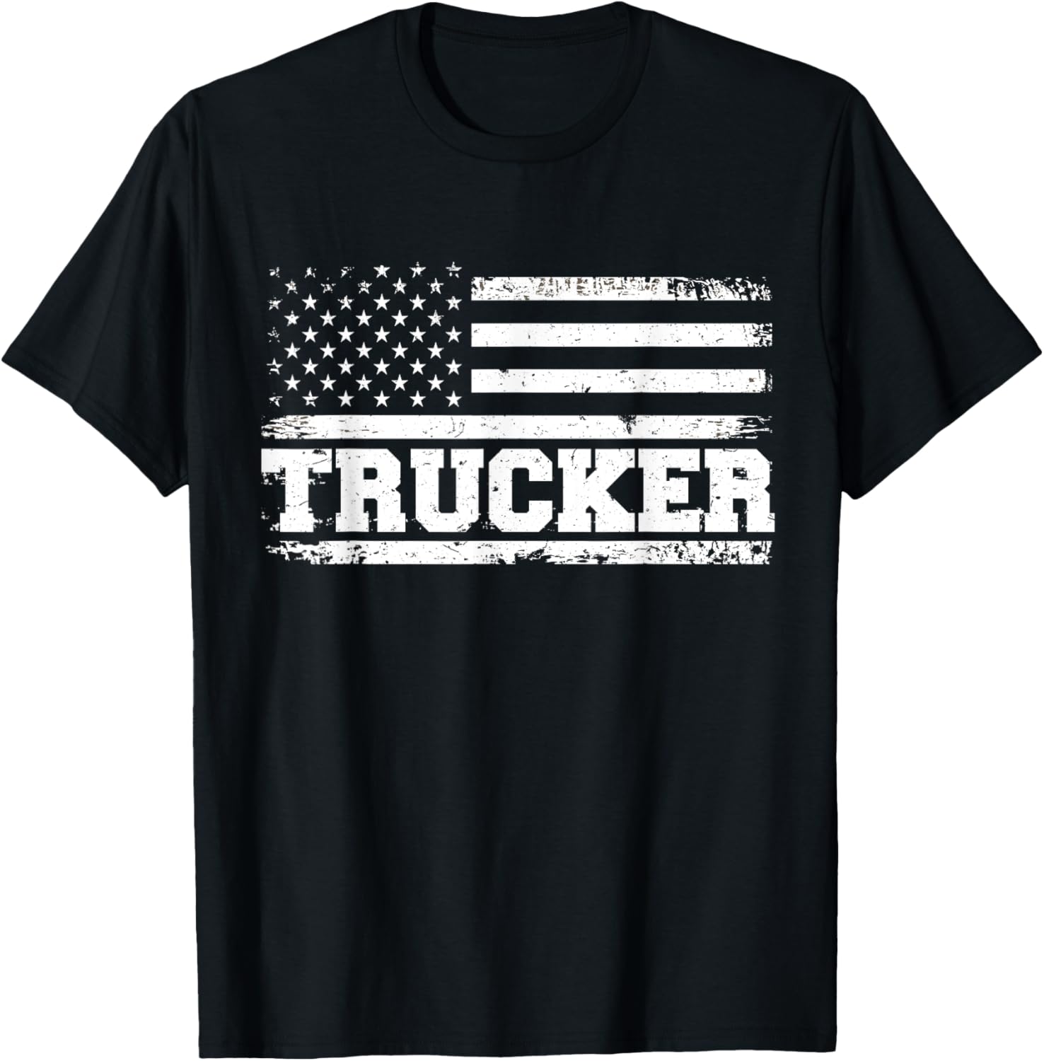 Truck Driver Trucker Us American Flag Patriotic