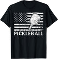 Vintage Us Flag Pickleball July 4Th Independence Day Usa