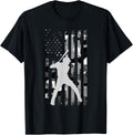 Baseball Player American Flag Usa Camo Patriotic Graphic