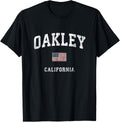 Oakley California Ca Vintage American Flag Sports Design
