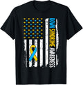 Down Syndrome Awareness American Flag T21 Down Syndrome