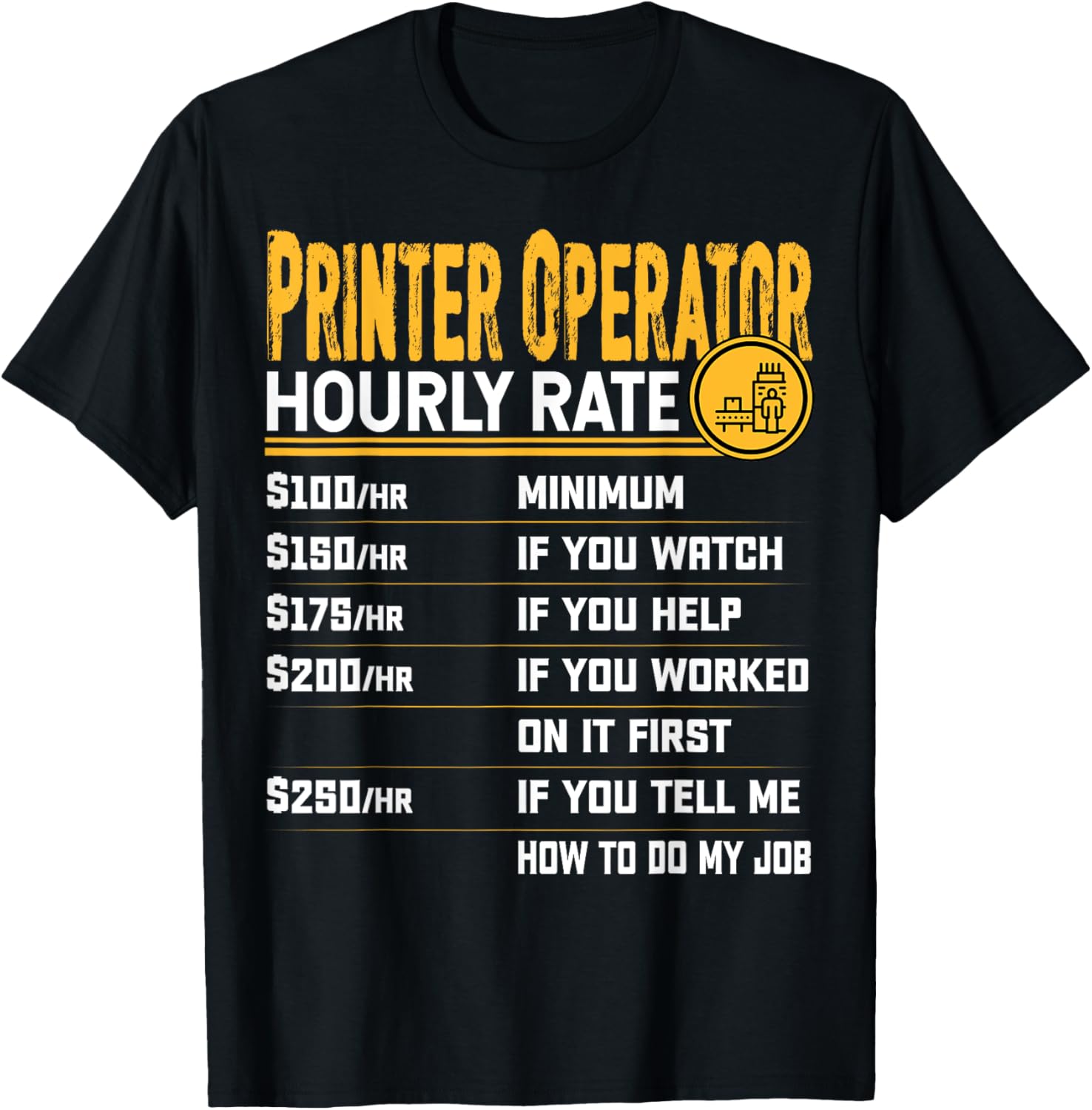 Printer Operator Hourly Rate Funny Printer Technician