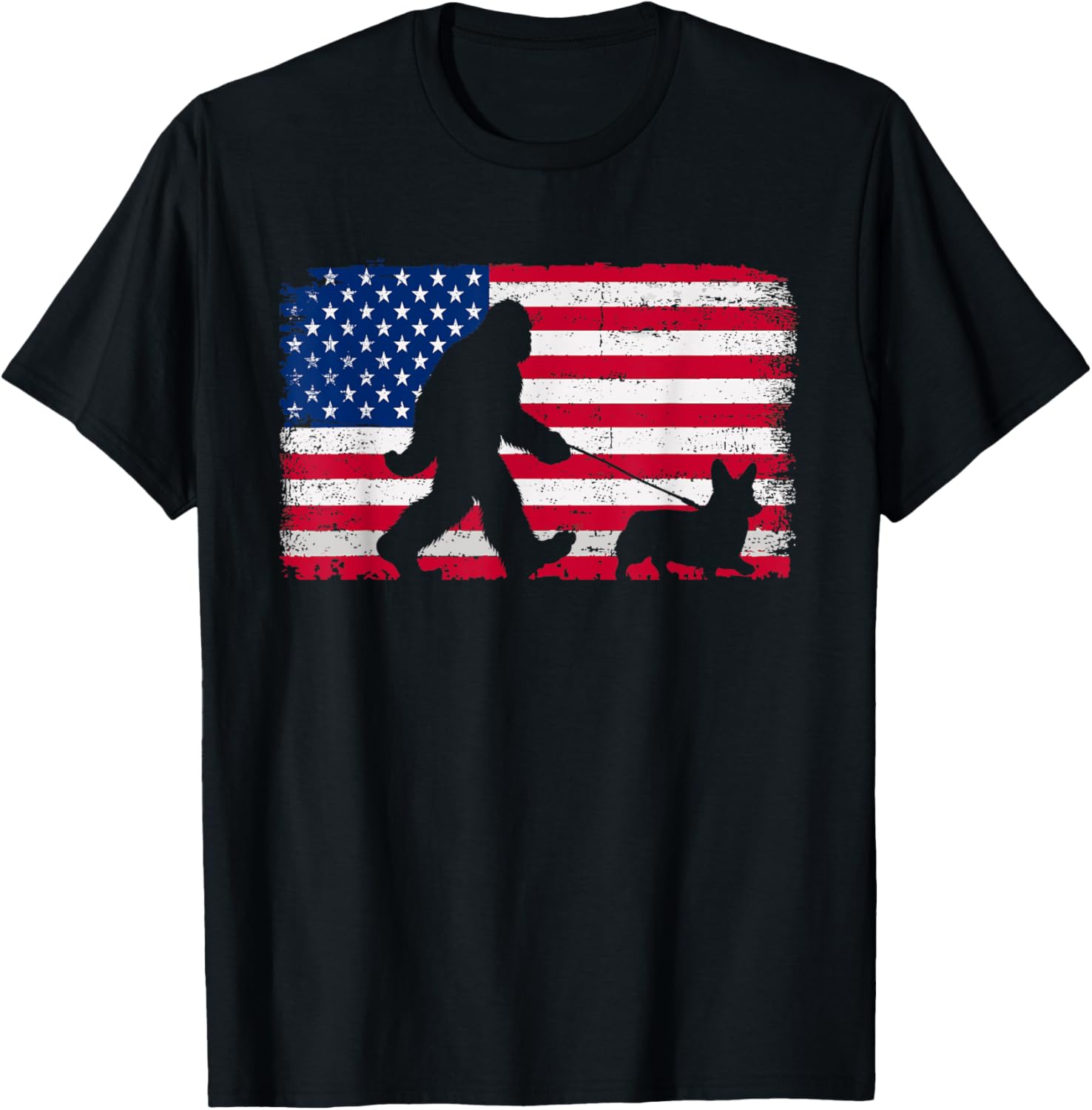 Retro Corgi 4Th Of July Us American Flag Patriotic