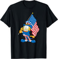 Garfield Holding Usa Flag Uncle Sam 4Th Of July Cartoon Cat