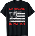 Funny Republican My Pronoun Is Patriot American Flag Usa