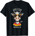 Appleton Wi Usa Funny Cow Cartoon Design