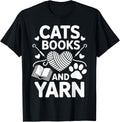 Cats Books And Yarn Crochet Funny Crocheting