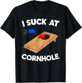 I Suck At Cornhole Funny Cornholeteam Bean Bag